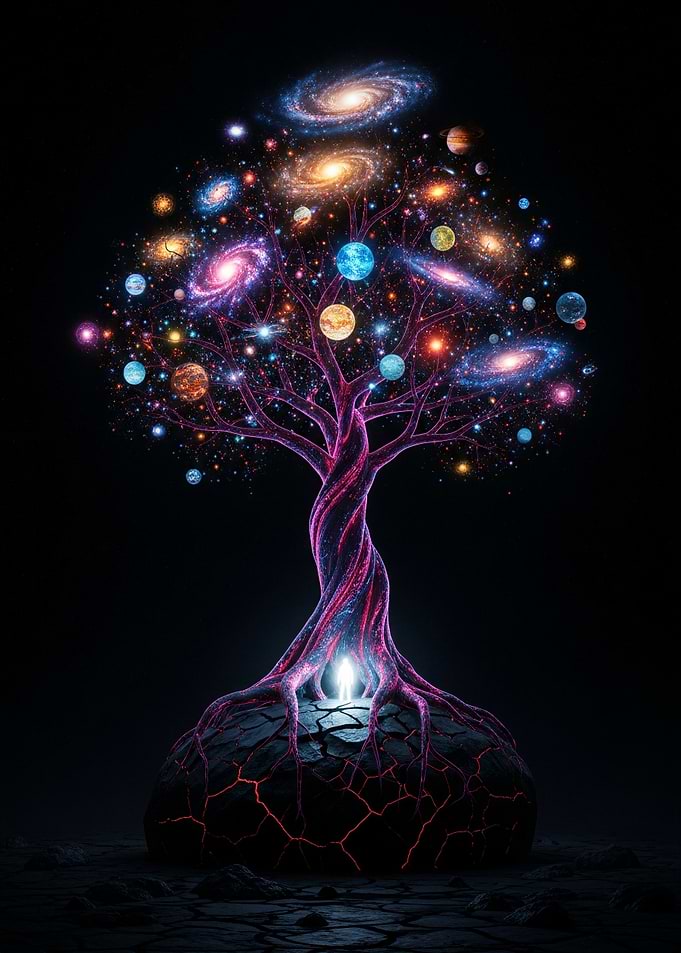 Yggdrasil Within - Negative Space Version