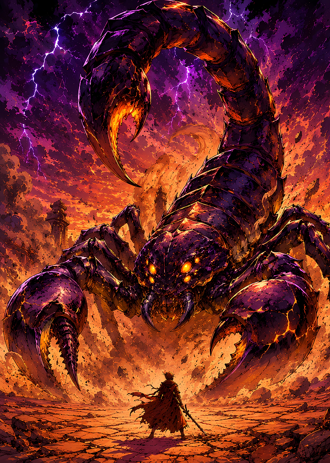 Giant Scorpion vs Warrior