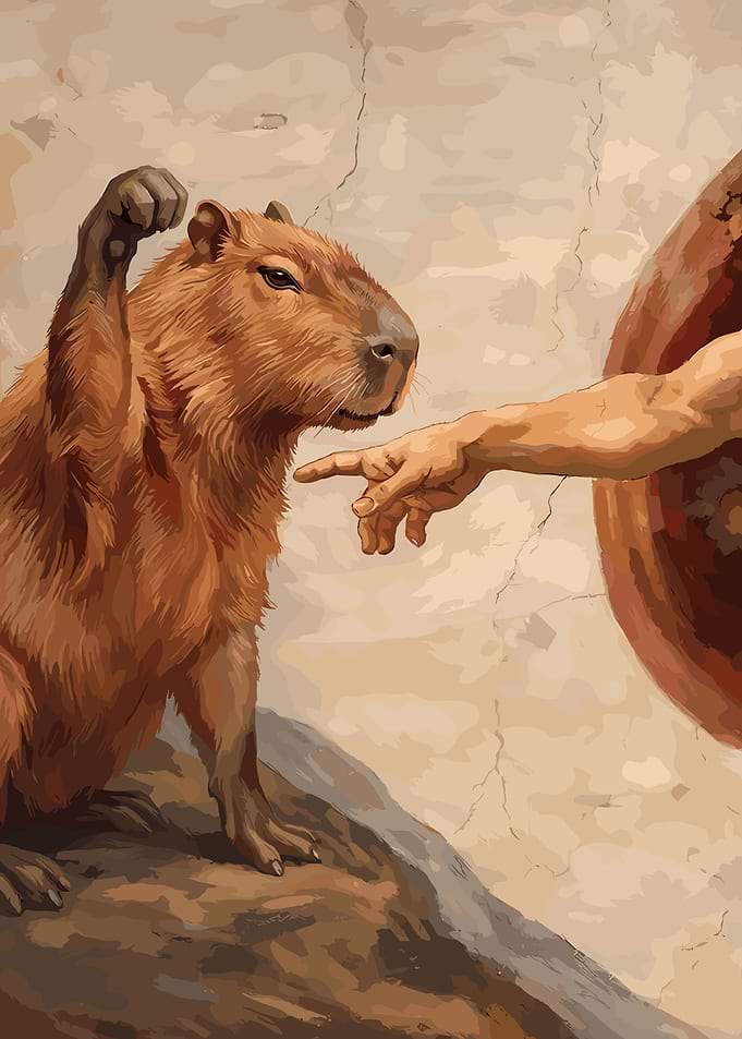 Capybara and God's Hand