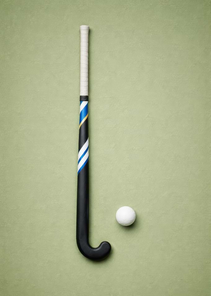 Field Hockey Stick and Ball