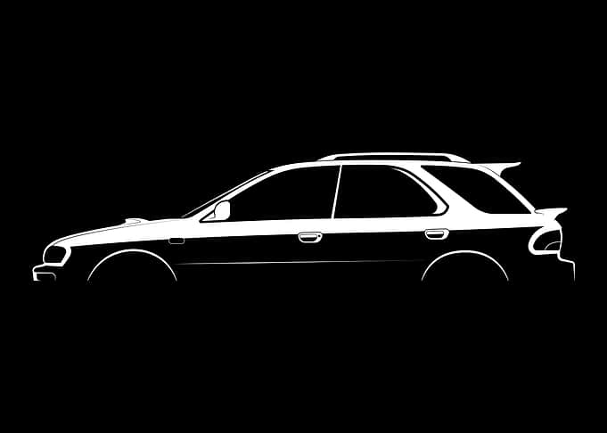 Impreza WRX STi Wagon (1992) Silhouette