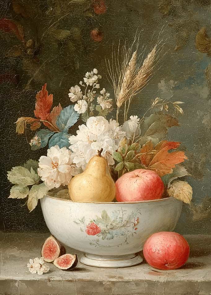 Still Life with Fruit and Flowers