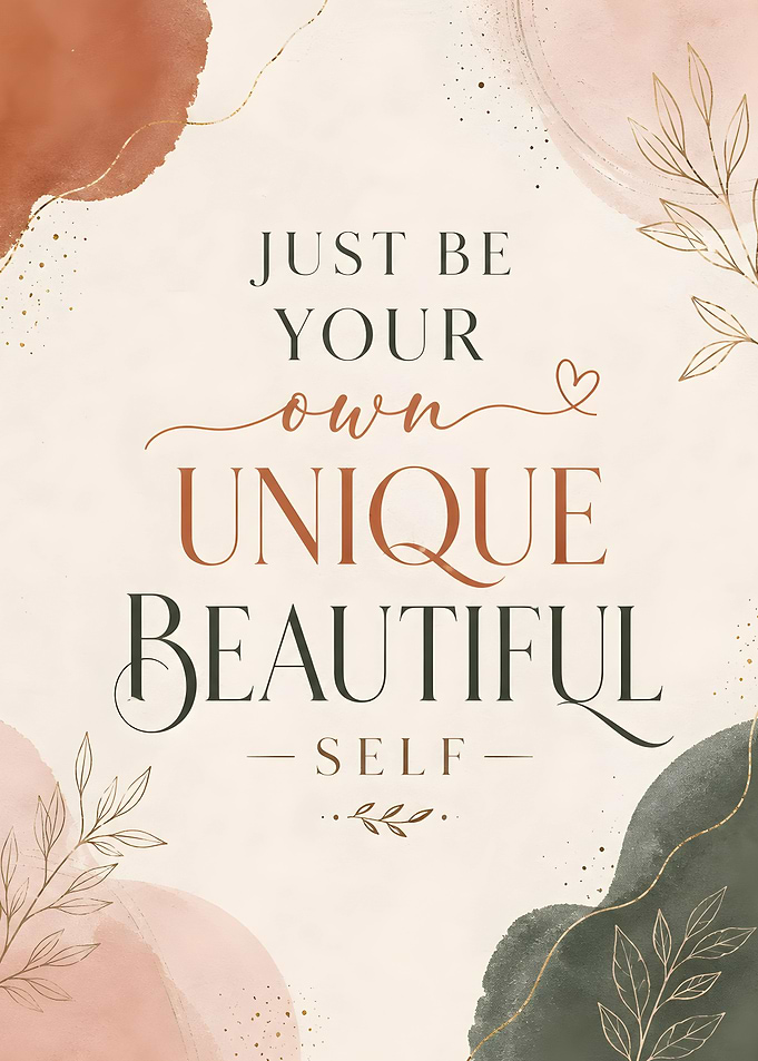 Just Be Yourself Self Love Quote Boho