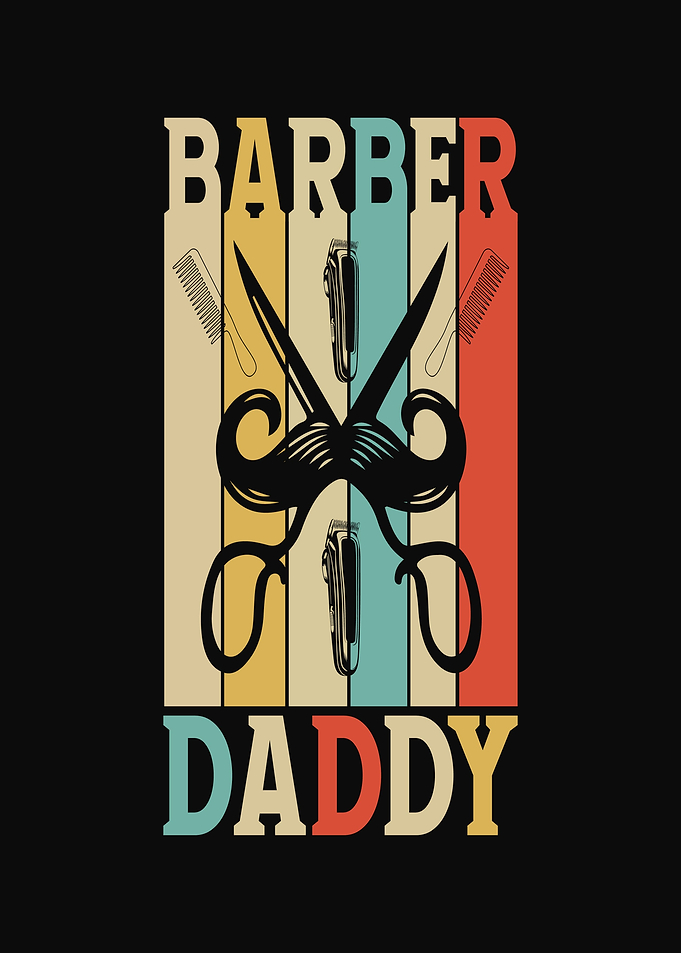 Barber Daddy Retro Design