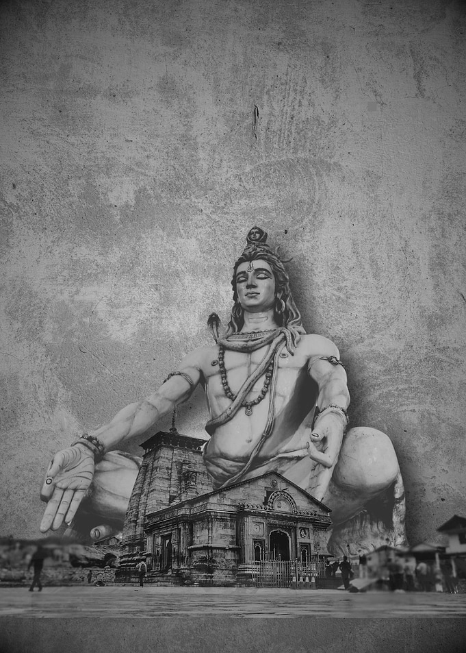 Lord Shiva Statue and Temple