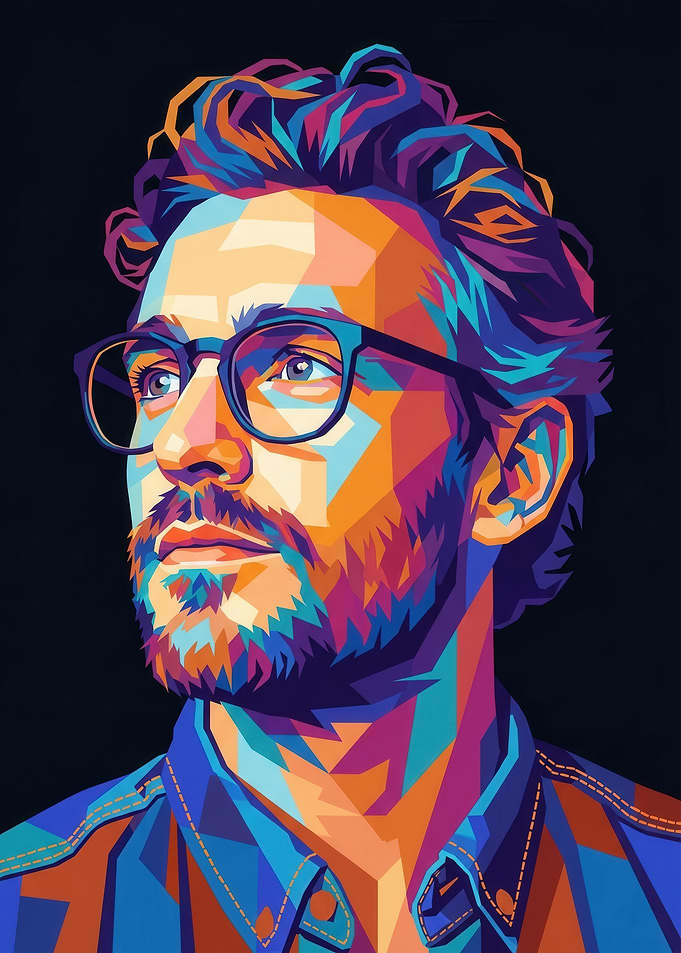 Pop Art Portrait of a Man