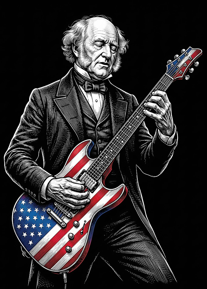 Martin Van Buren President Playing Guitar