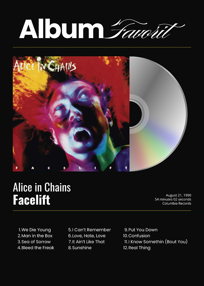 Alice in Chains Facelift Album Art