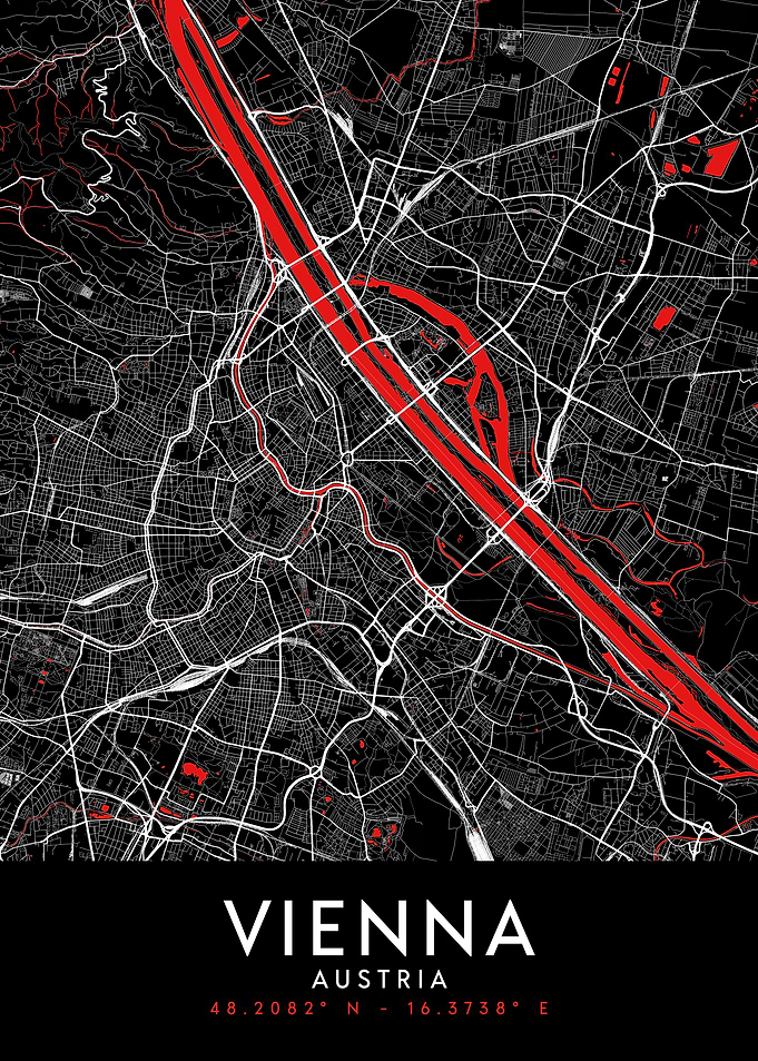 Vienna Dark Map
