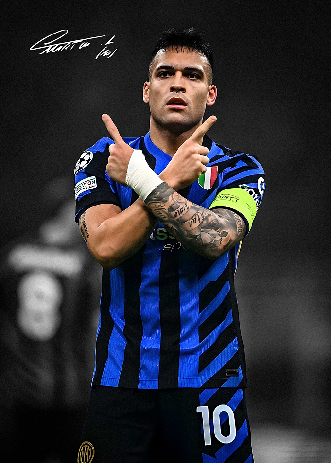 Lautaro Martinez Inter Milan Celebration