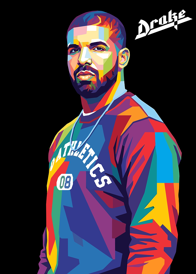 Drake Pop Art Portrait