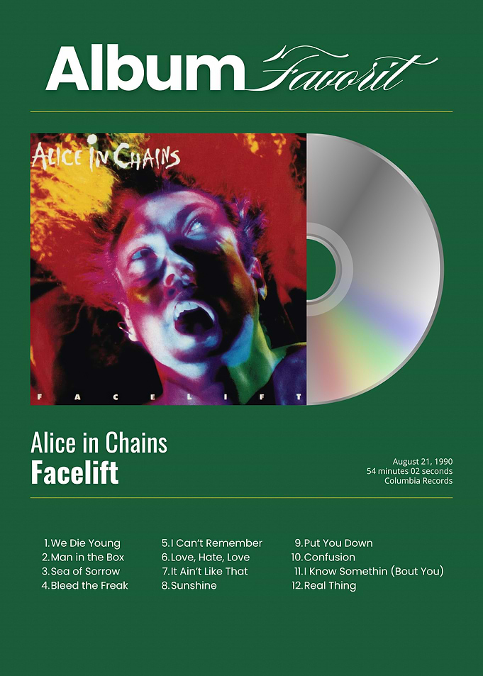 Alice in Chains Facelift Album Art