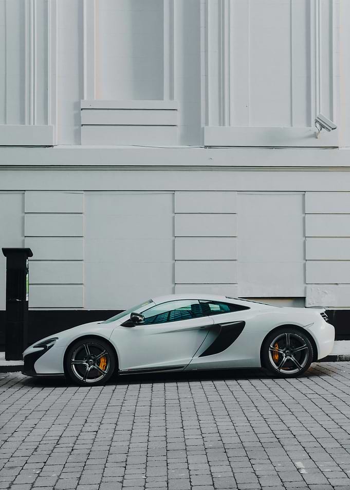 White McLaren Sports Car