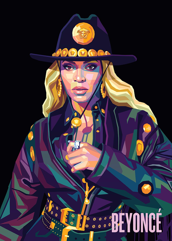 Beyoncé Pop Art Portrait