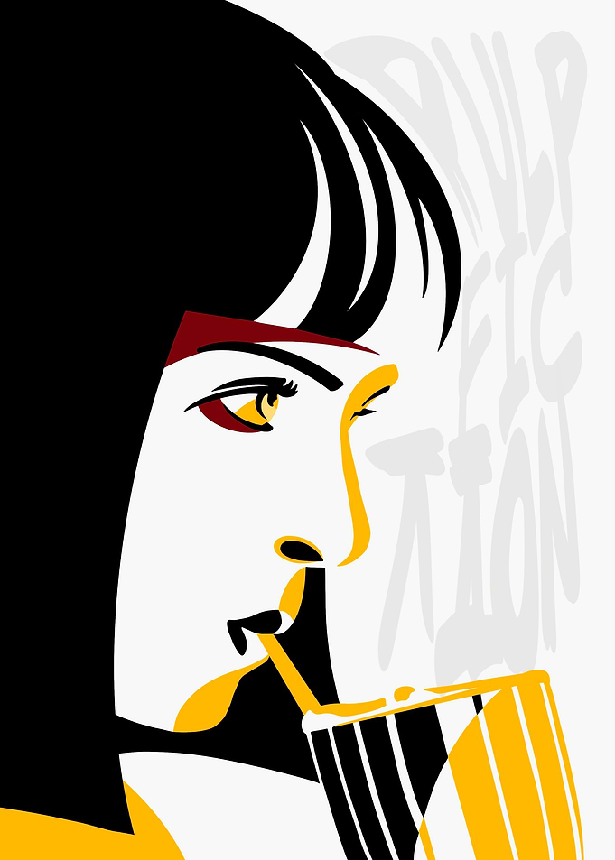 Pulp Fiction Mia Wallace Pop Art