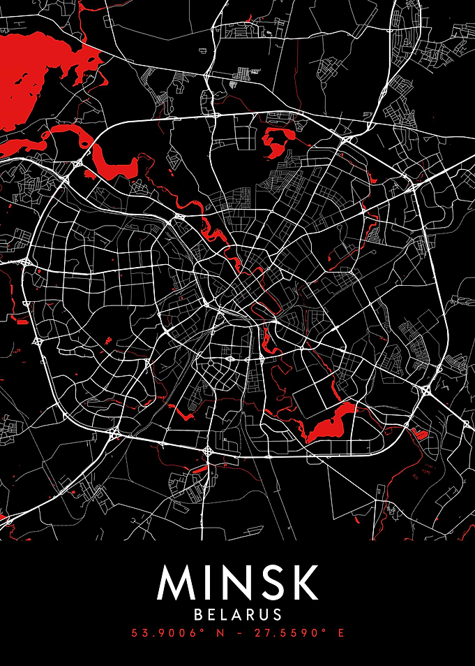 Minsk Dark Map