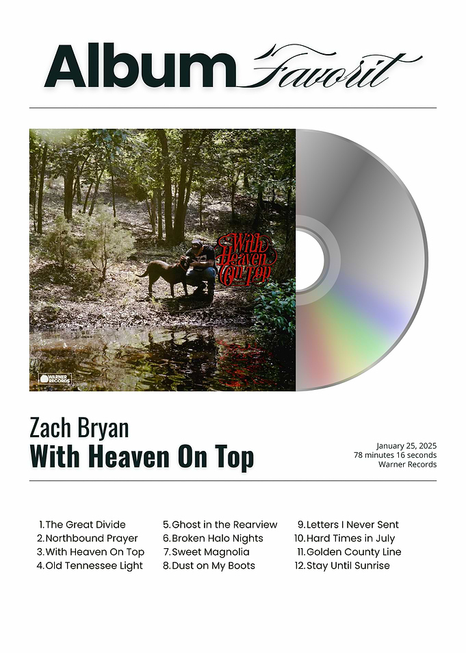 Zach Bryan Album Cover