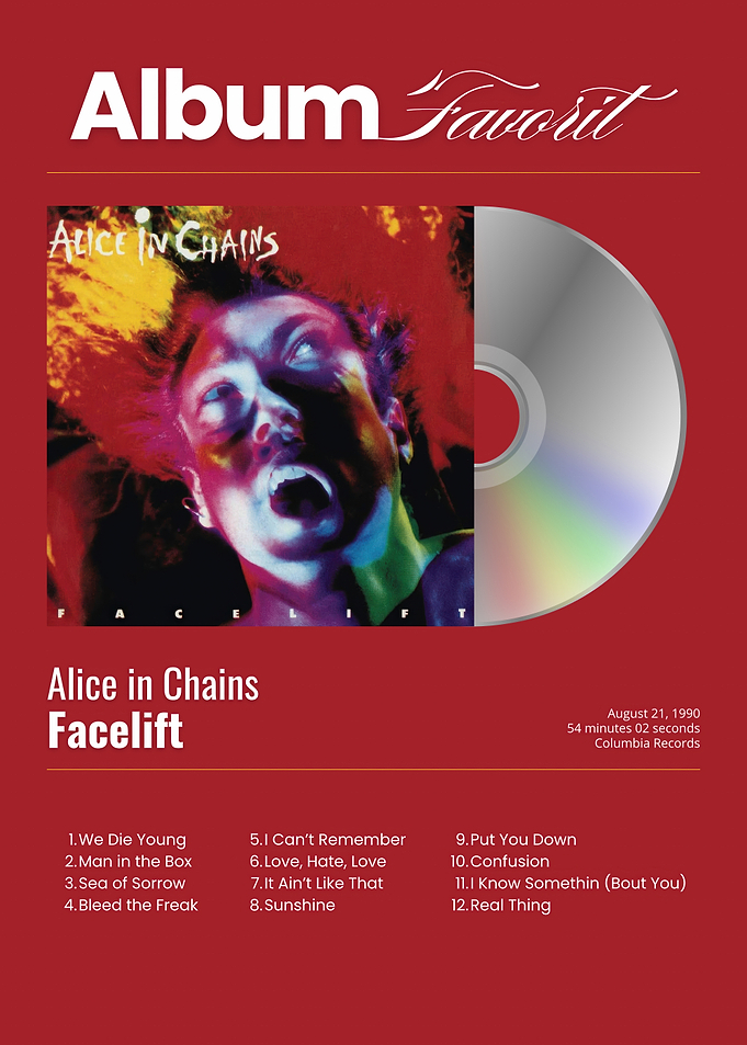 Alice in Chains Facelift Album Art
