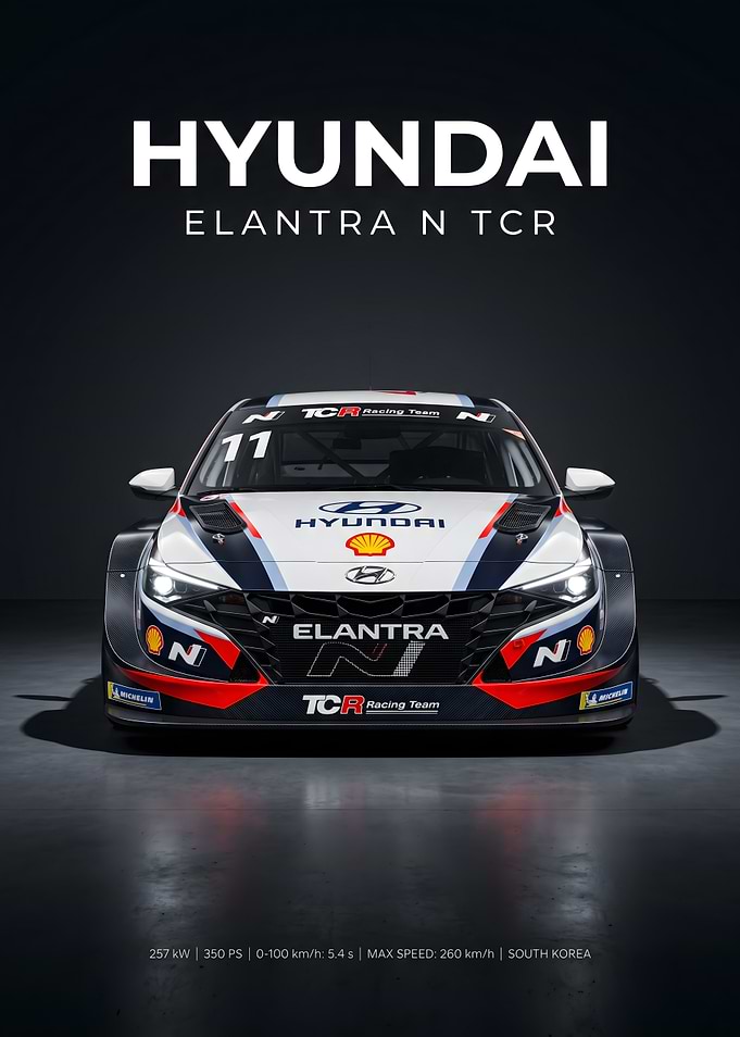 Hyundai Elantra N TCR Race Car