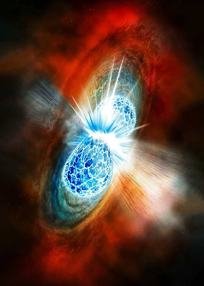 Cosmic Collision of Celestial Bodies