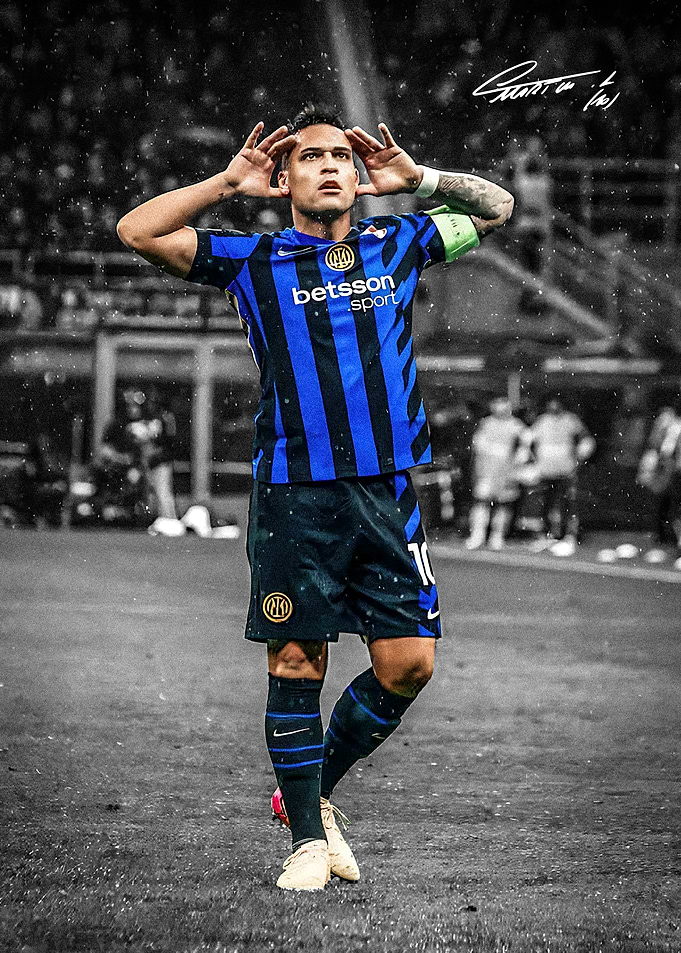 Lautaro Martinez Celebrating Goal