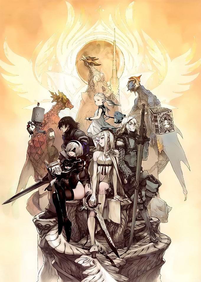 Nier: Automata Characters and Dragons