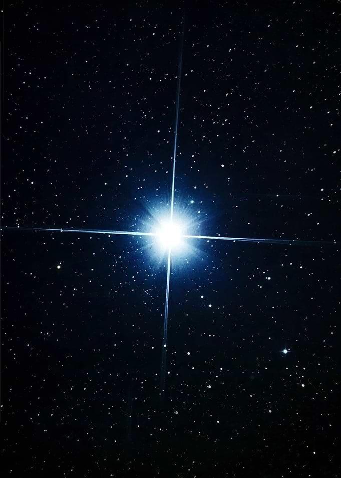 Bright Star in the Night Sky