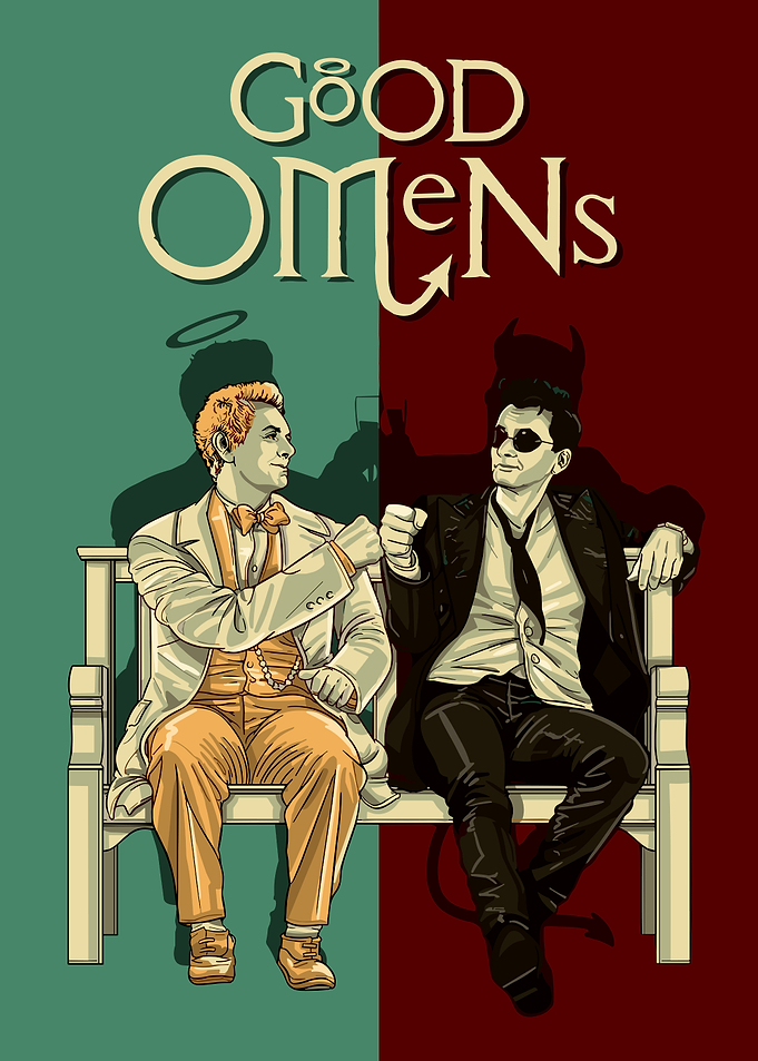 Good Omens Angel and Demon