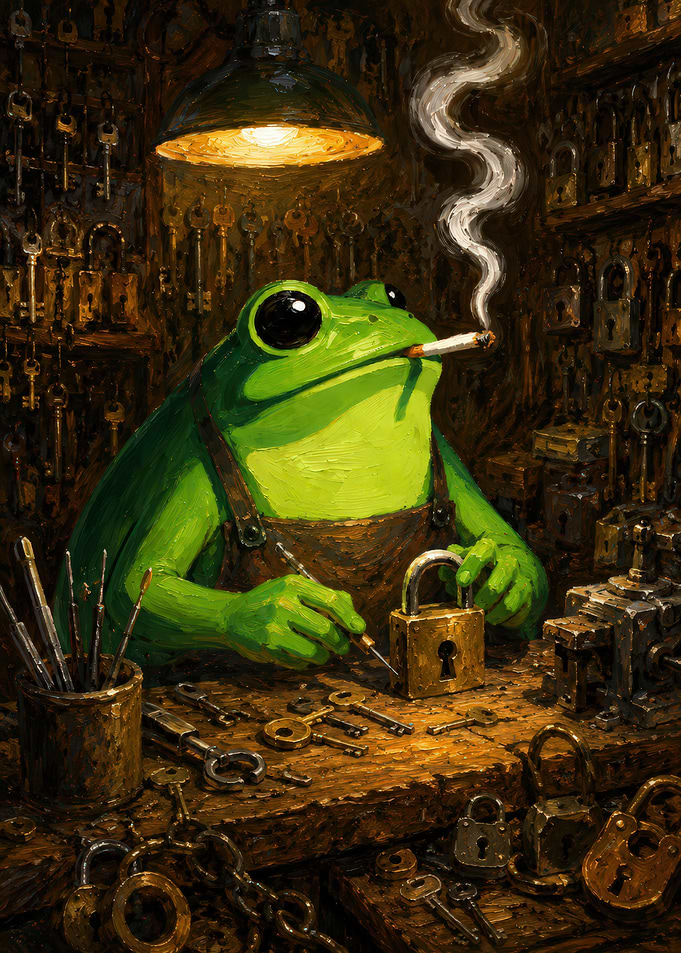 Frog Locksmith Smoking