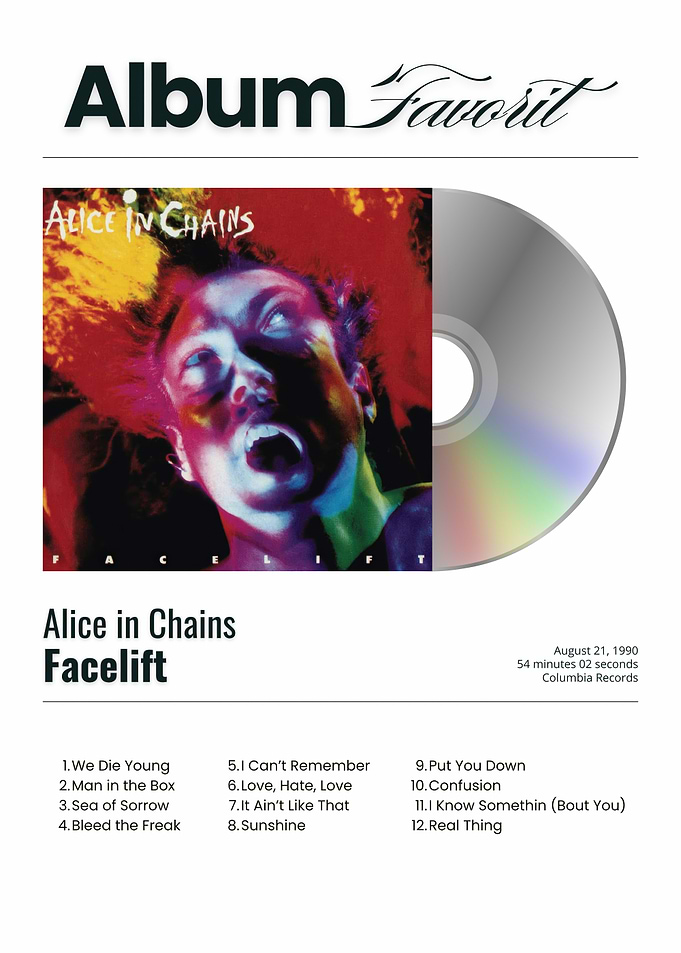 Alice in Chains Facelift Album Cover