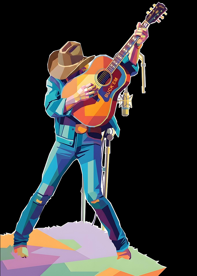 Dwight Yoakam Cowboy Playing Guitar