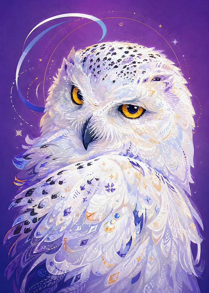 Enchanting Snowy Owl Portrait