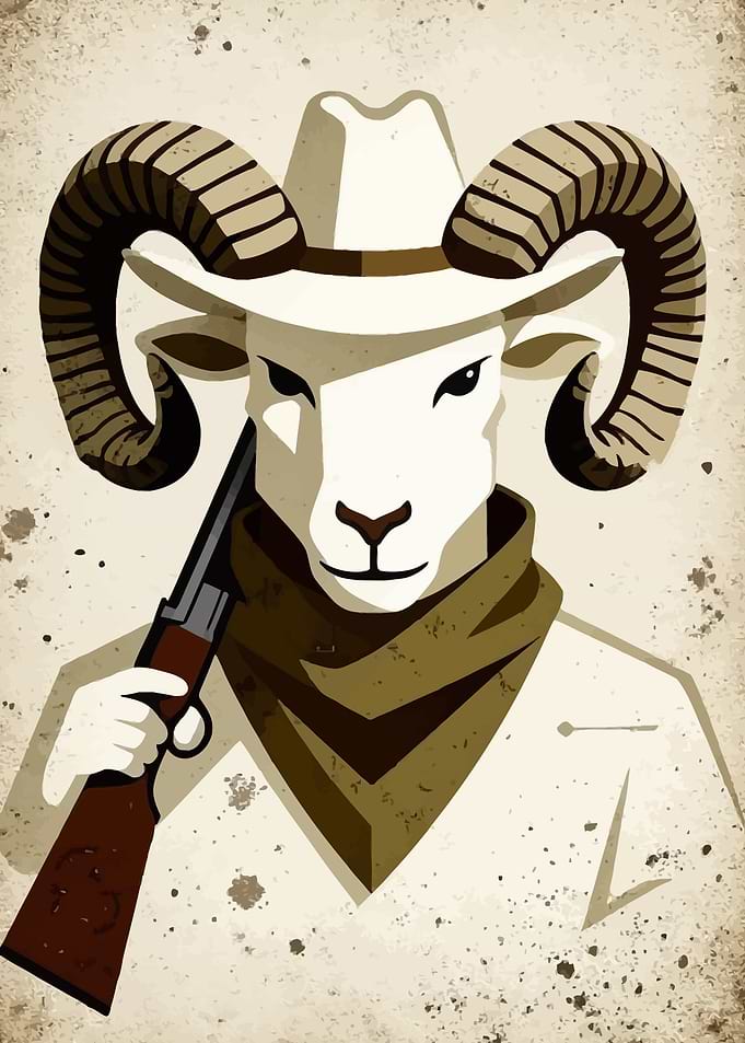 Ram Cowboy with Shotgun