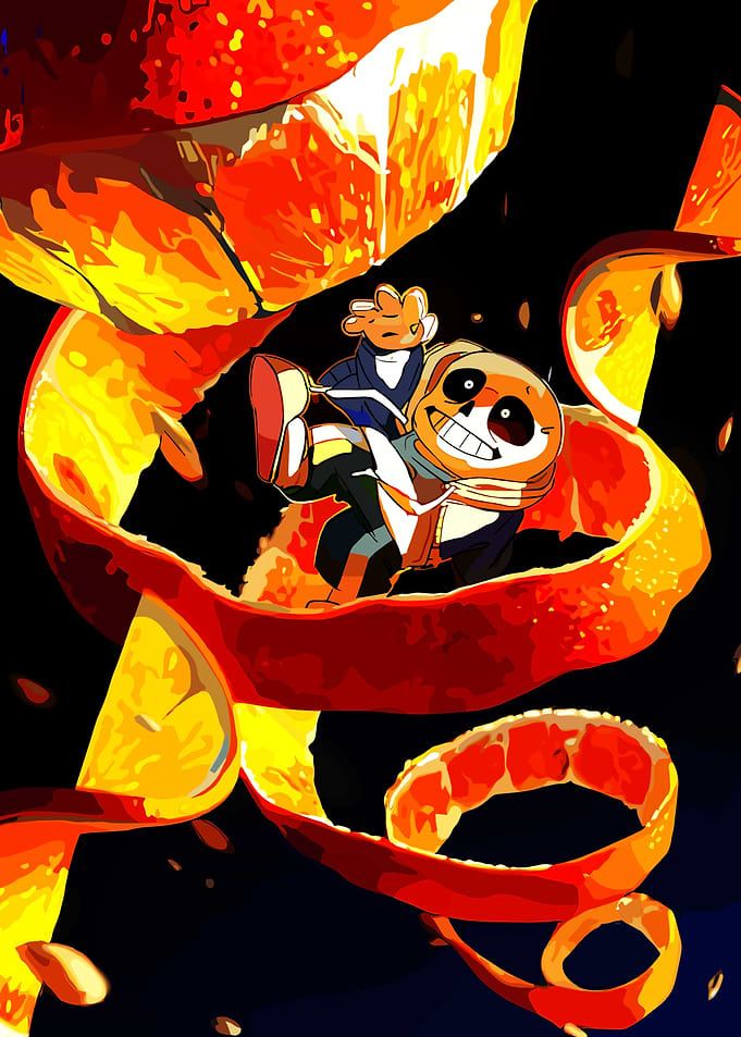 Sans and Papyrus in Orange Peel