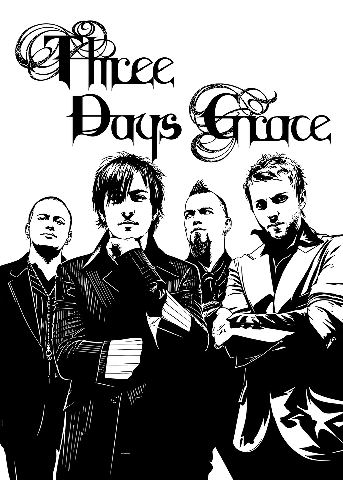 Three Days Grace Band Portrait
