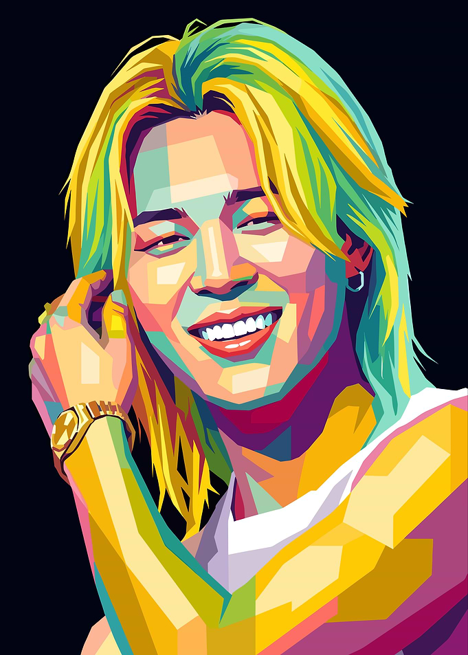 Jimin Pop Art Portrait