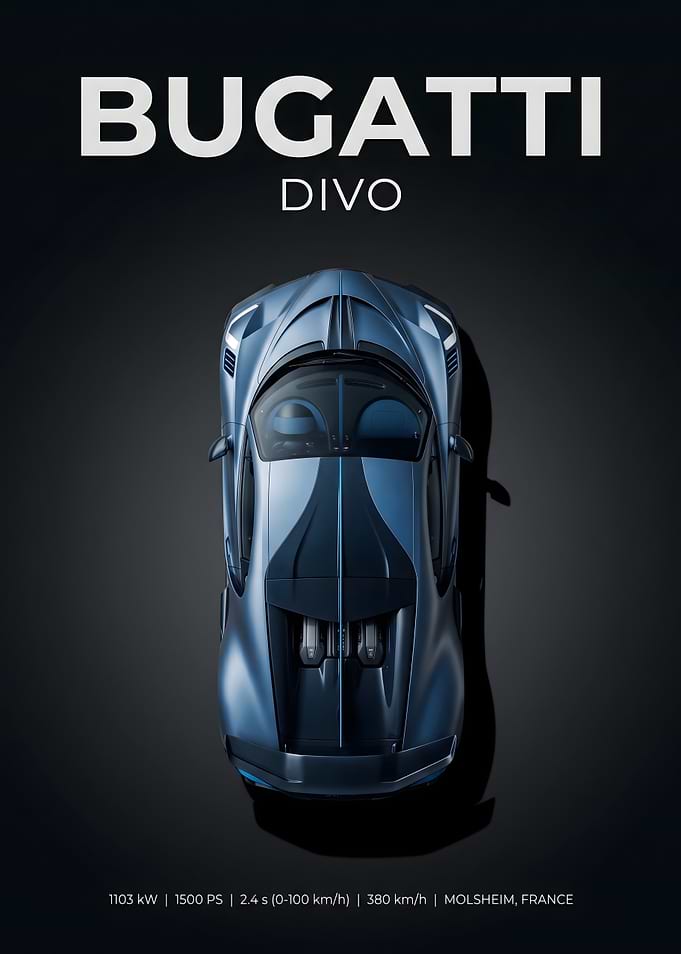 Bugatti Divo Top View