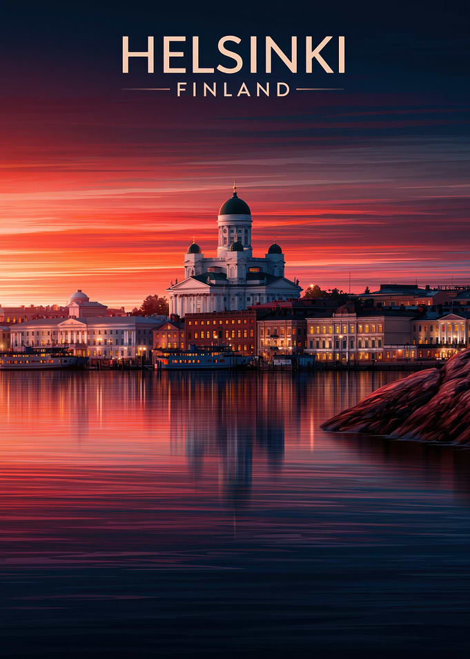 Helsinki Finland Sunset