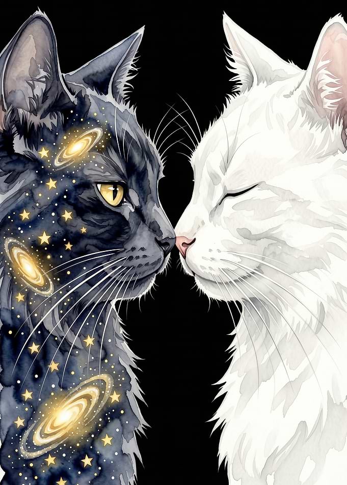 Cosmic Cats Kissing