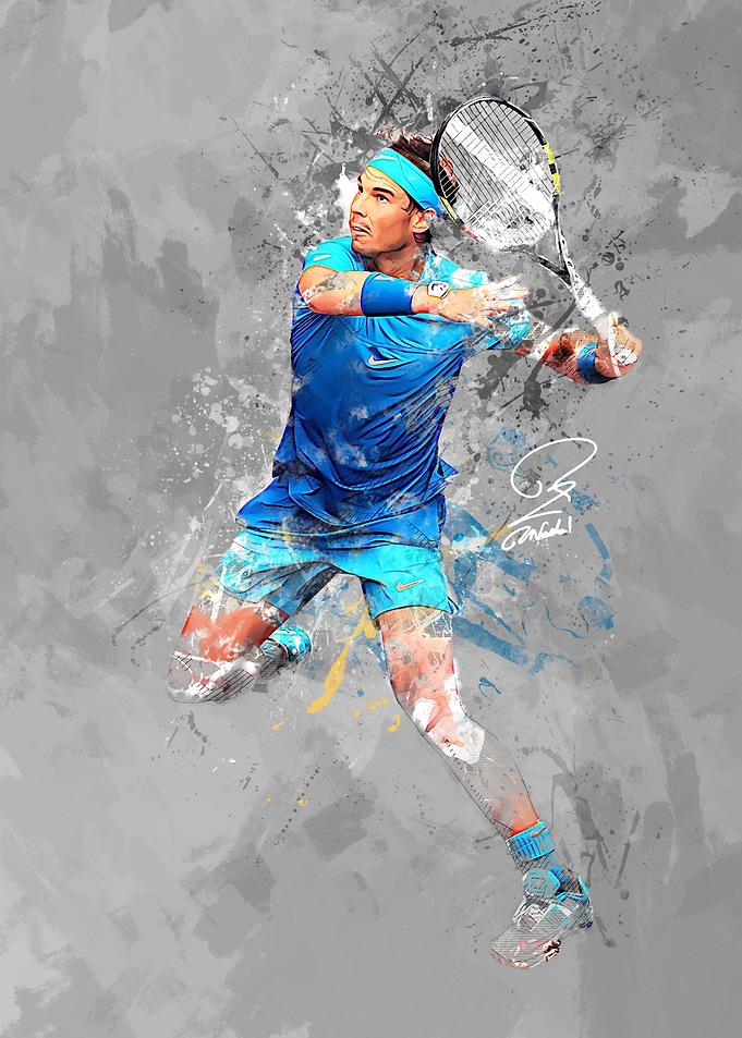 Rafael Nadal Tennis Art