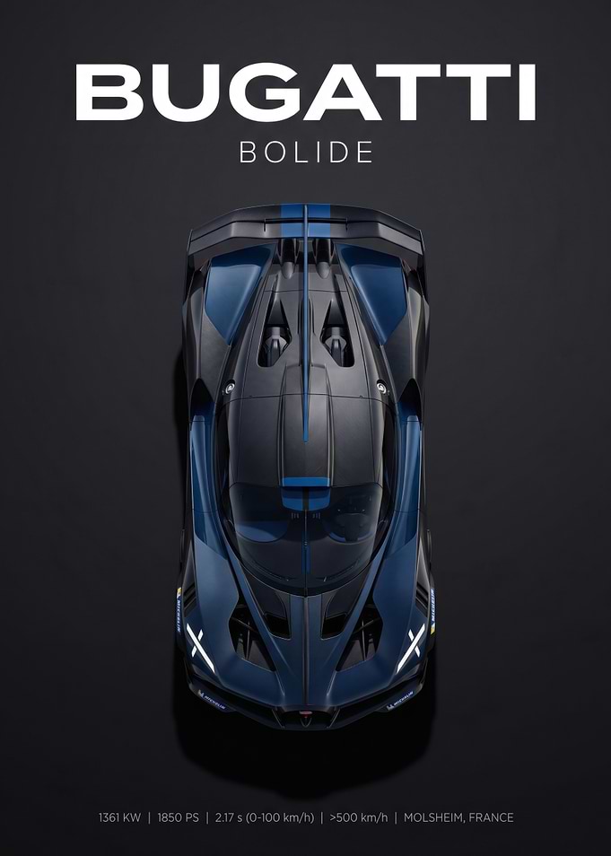 Bugatti Bolide Top View