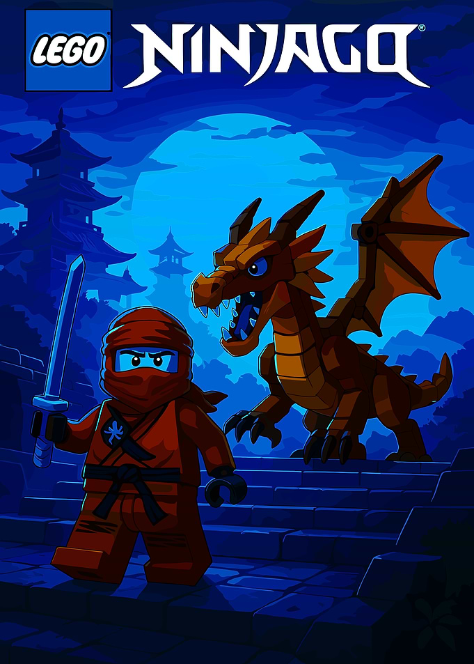 LEGO Ninjago Red Ninja and Dragon