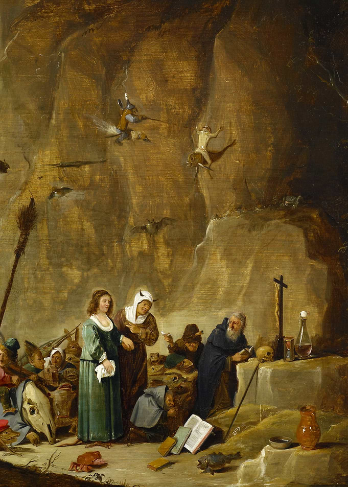 The Temptation of St Antony by David Teniers the Younger Christian Saint Painting