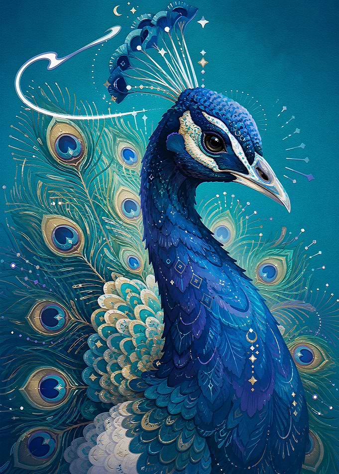Majestic Peacock with Ornate Feathers