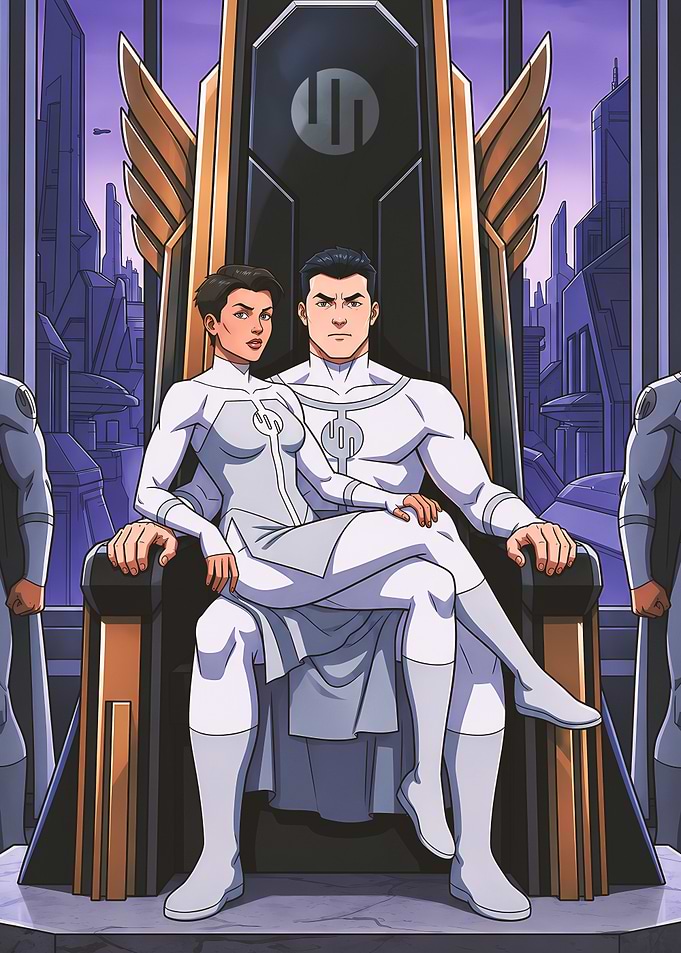 Invincible Characters on a Throne
