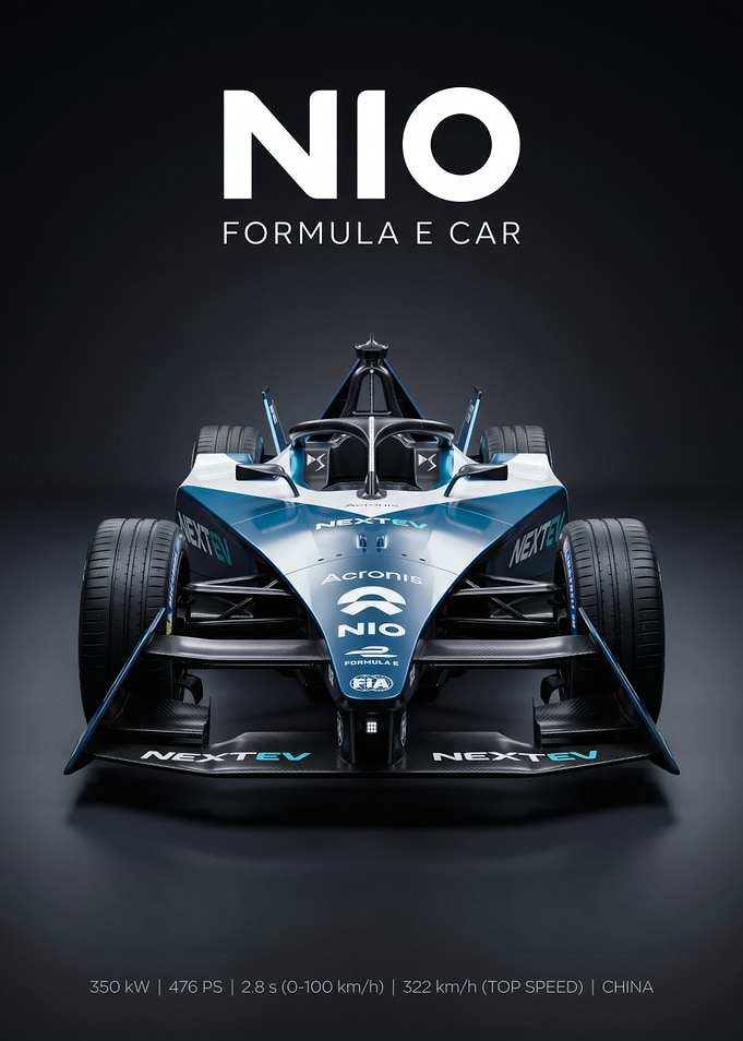 NIO Formula E Race Car