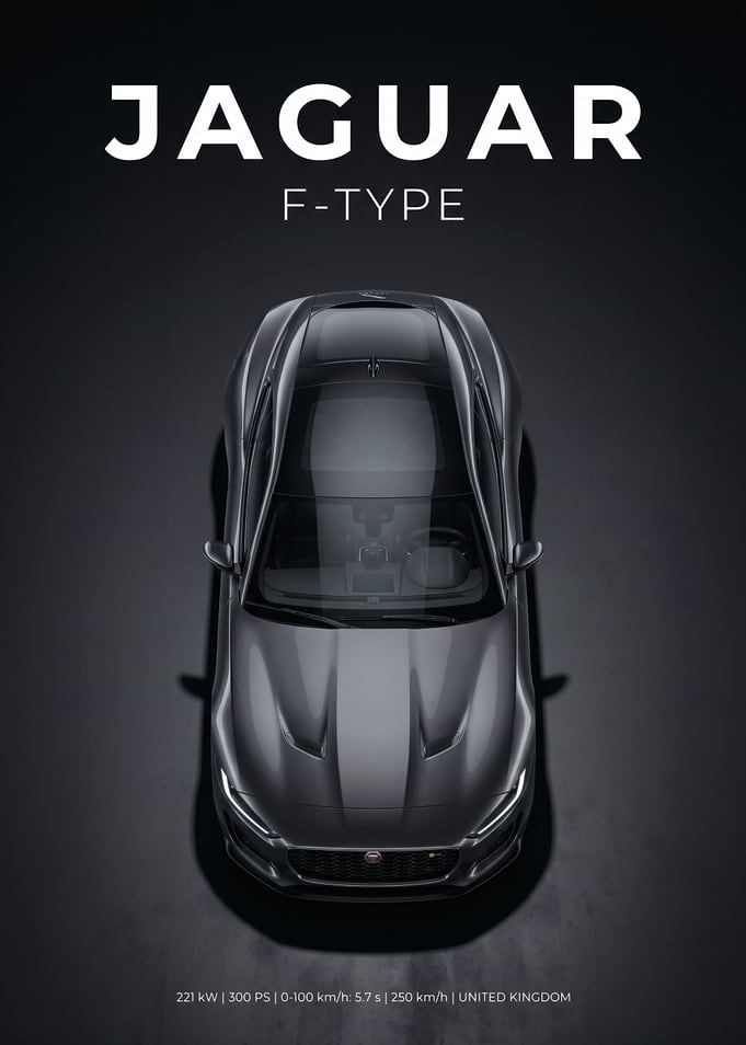 Jaguar F-Type Top View
