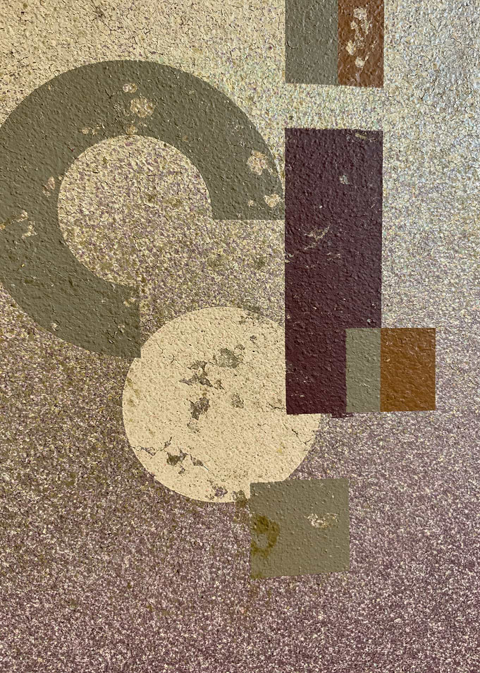 Abstract Geometric Shapes with Textured Background