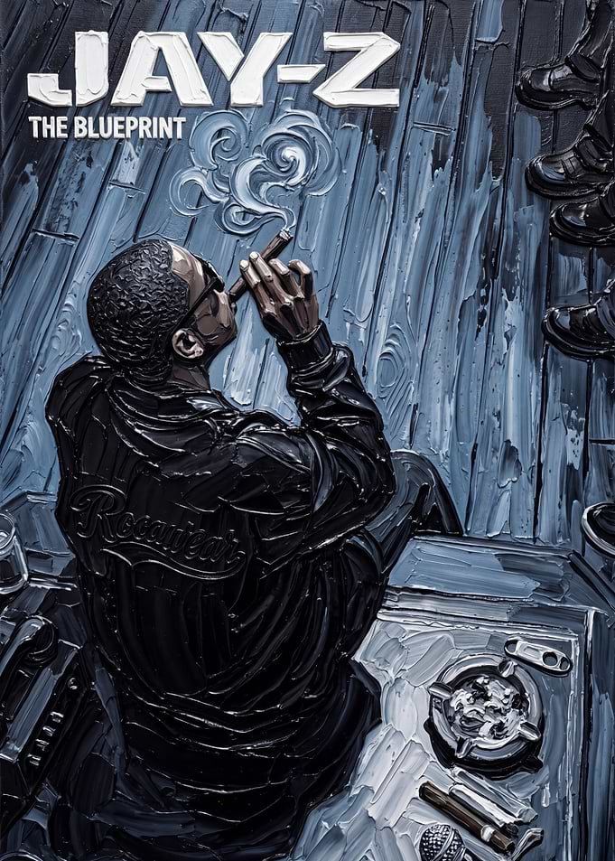 The Blueprint Album Cover Painting Art