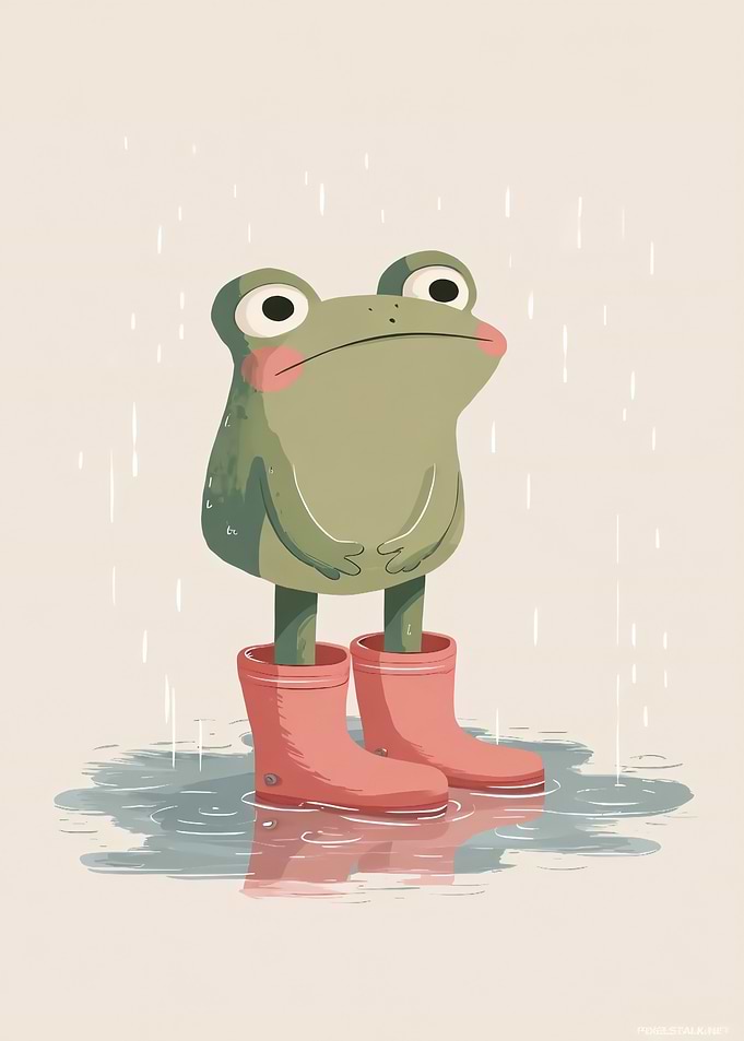 Frog in Rain Boots